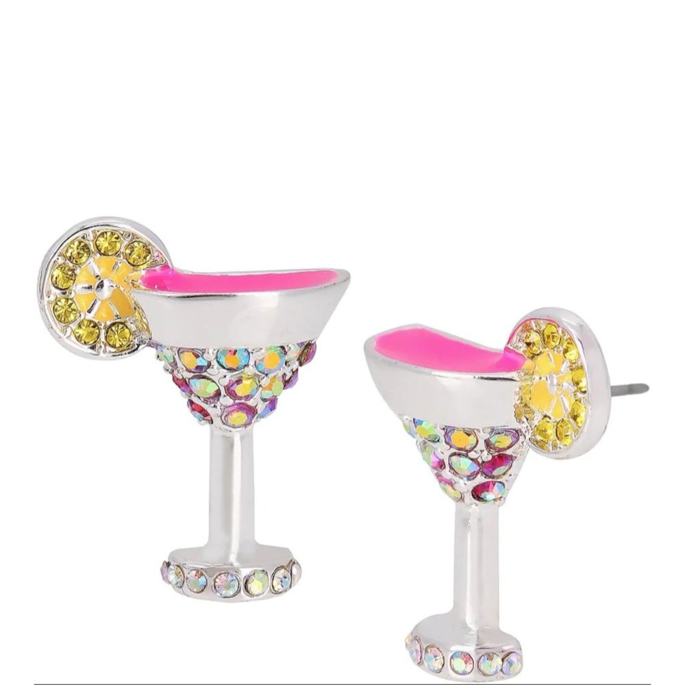 🎉🎊HOST PICK🎉🎊 NIB BETSEY JOHNSON MARGARITA GLASS EARRINGS